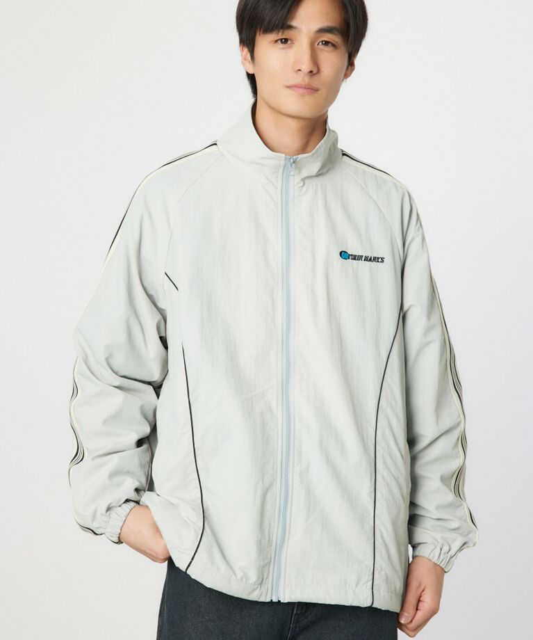 RODEO CROWNS「ナイロントラックジャケット」|ブルゾン・スタジャン|L/GRY1