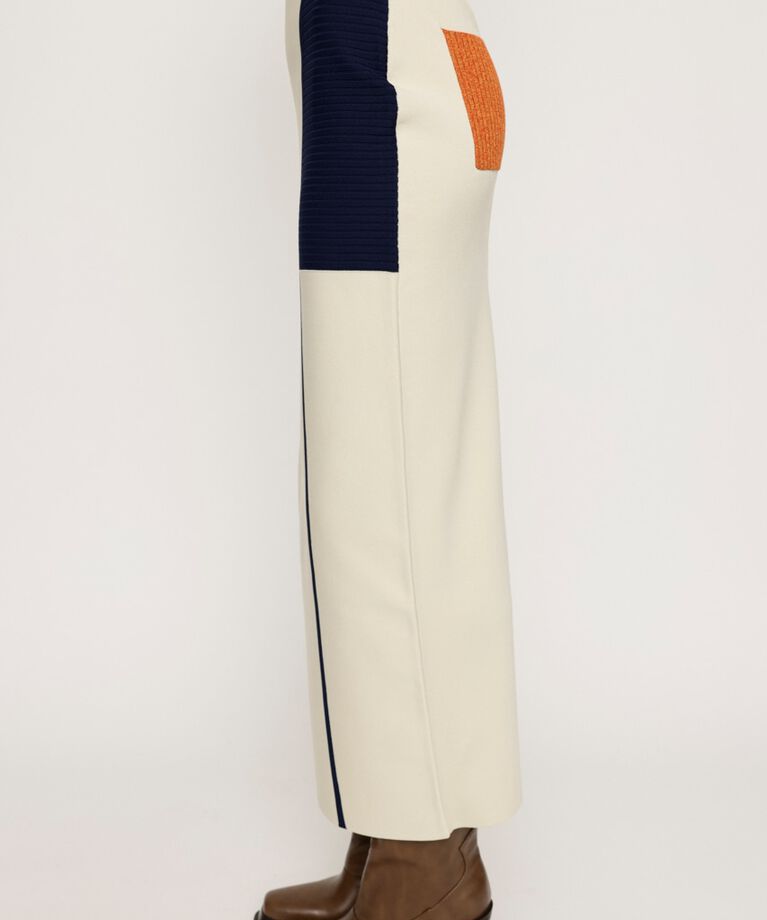 SLY「BLOCKING I LINE KNIT スカート」|スカート|