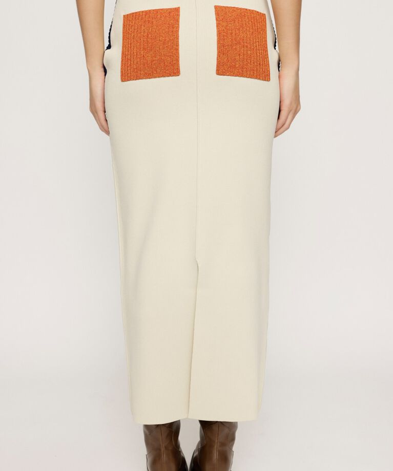 SLY「BLOCKING I LINE KNIT スカート」|スカート|