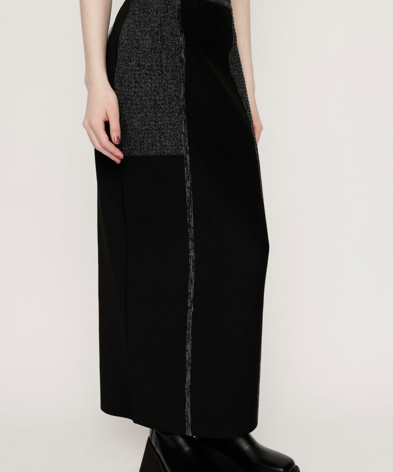 SLY「BLOCKING I LINE KNIT スカート」|スカート|