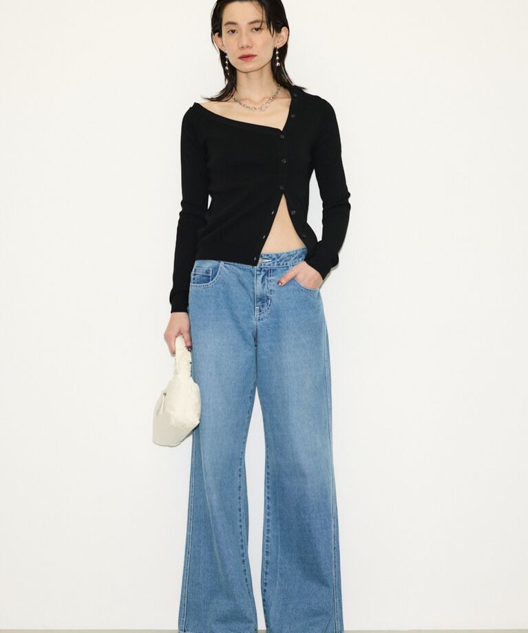 SLY「L／W LOOSE LEG PT-C」|デニム|