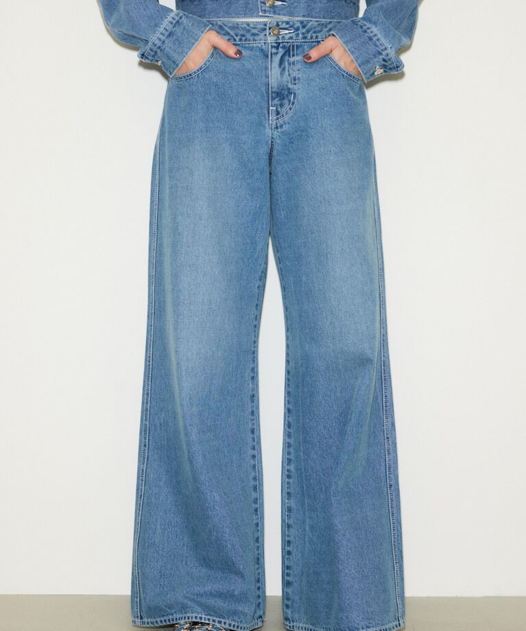 SLY「L／W LOOSE LEG PT-C」|デニム|
