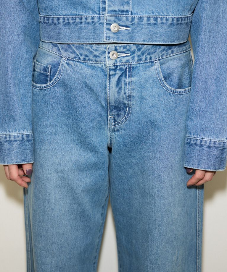 SLY「L／W LOOSE LEG PT-C」|デニム|