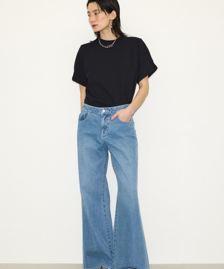 SLY「L／W LOOSE LEG PT-C」|デニム|
