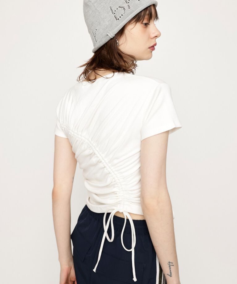 SLY「DROST GATHER COMPACT トップス」|Tシャツ・カットソー|