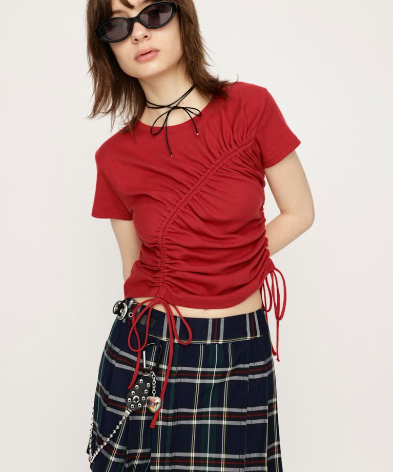 SLY「DROST GATHER COMPACT トップス」|Tシャツ・カットソー|