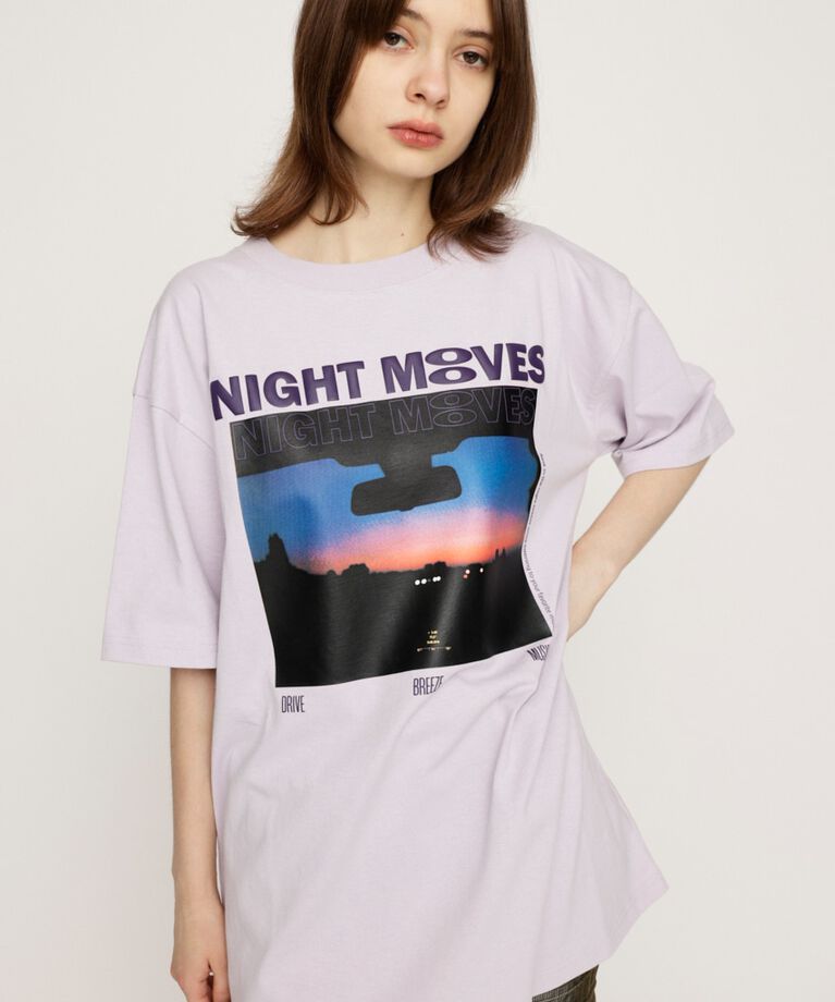 SLY「OVERSIZE PHOTO PRINT Tシャツ」|Tシャツ・カットソー|L/PUR1