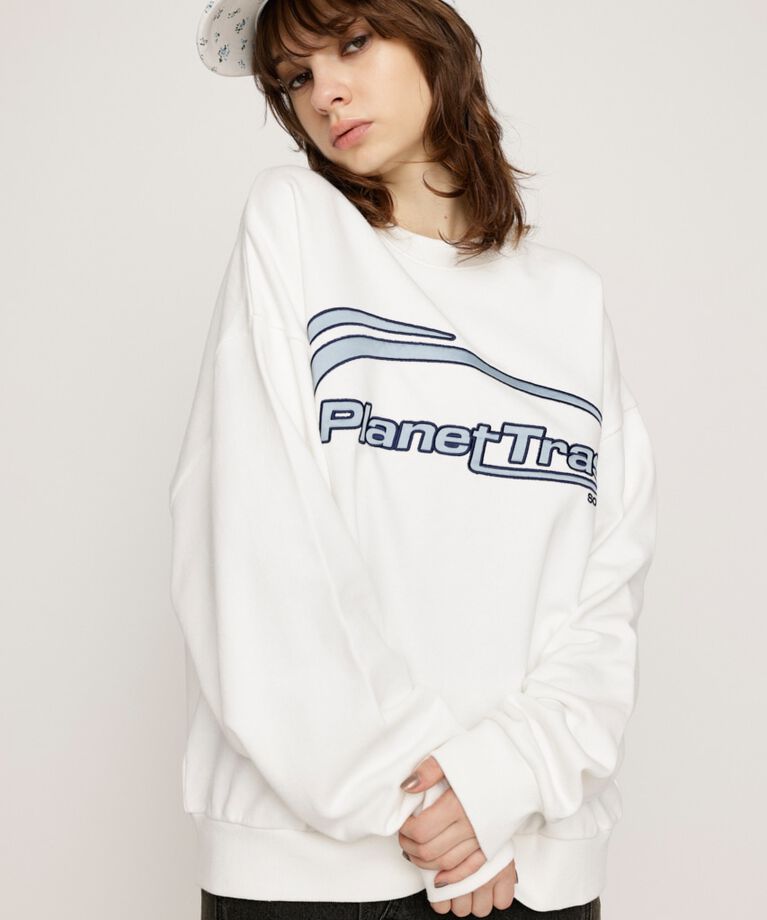 SLY「LOGO STITCH SW トップス」|Tシャツ・カットソー|WHT