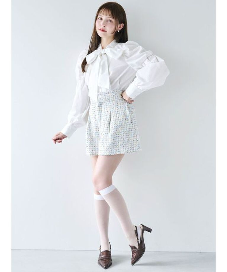 dazzlin「【セットアップ対応】ツイードタックショートパンツ」|その他|