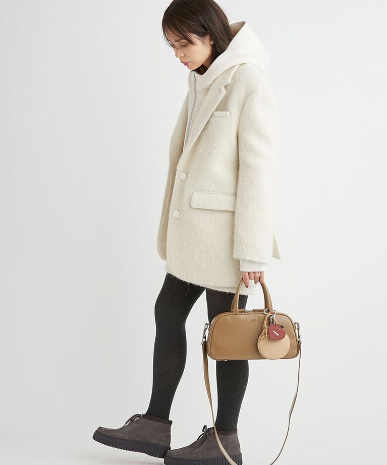emmi atelier「ジップアップダンボールフーディー」|パーカー|