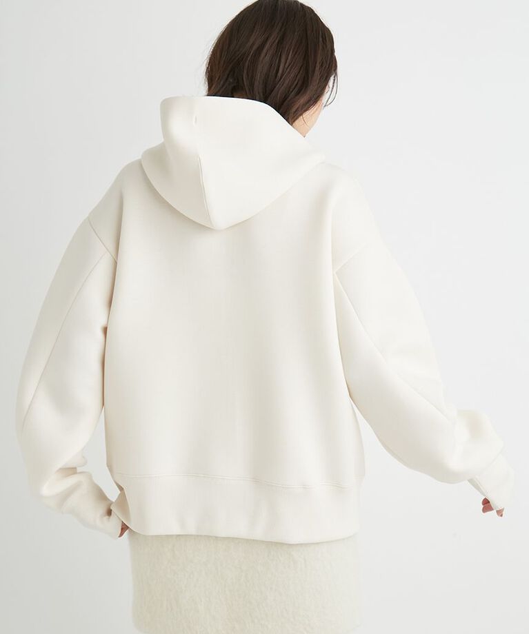 emmi atelier「ジップアップダンボールフーディー」|パーカー|