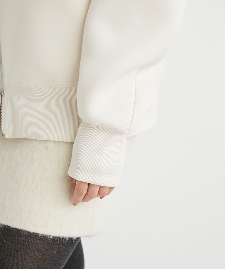 emmi atelier「ジップアップダンボールフーディー」|パーカー|