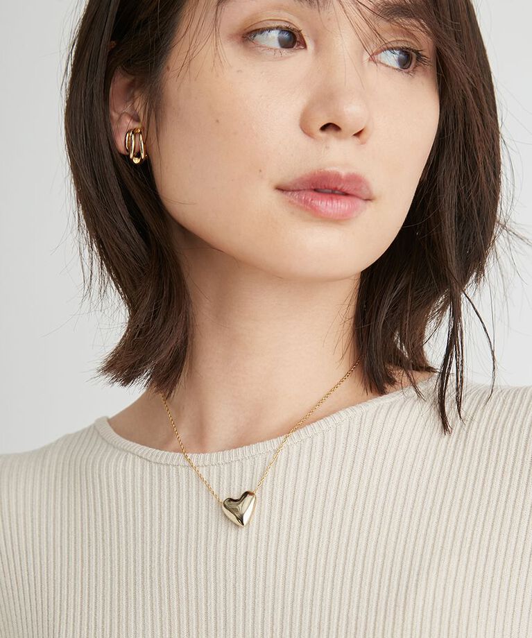 emmi atelier「プランプハートネックレス」|ネックレス|GLD