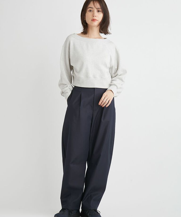 emmi atelier「セミカーブチノパンツ」|チノ|