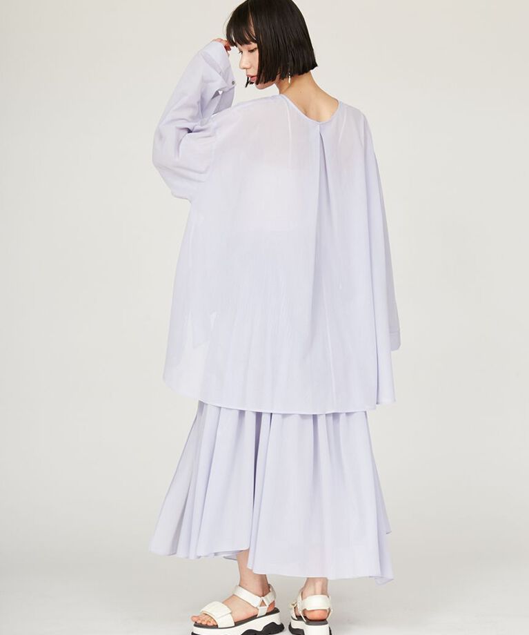 emmi atelier「シアーピンタックフレアスカート」|スカート|