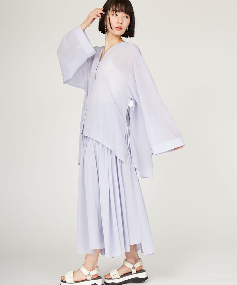 emmi atelier「シアーピンタックフレアスカート」|スカート|