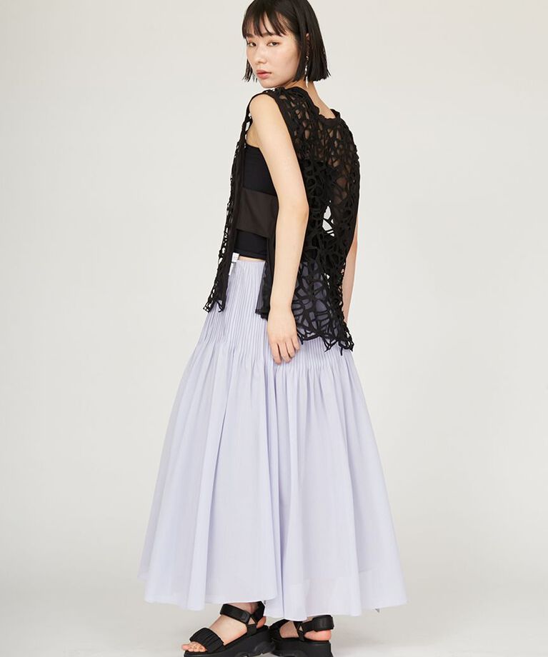 emmi atelier「シアーピンタックフレアスカート」|スカート|