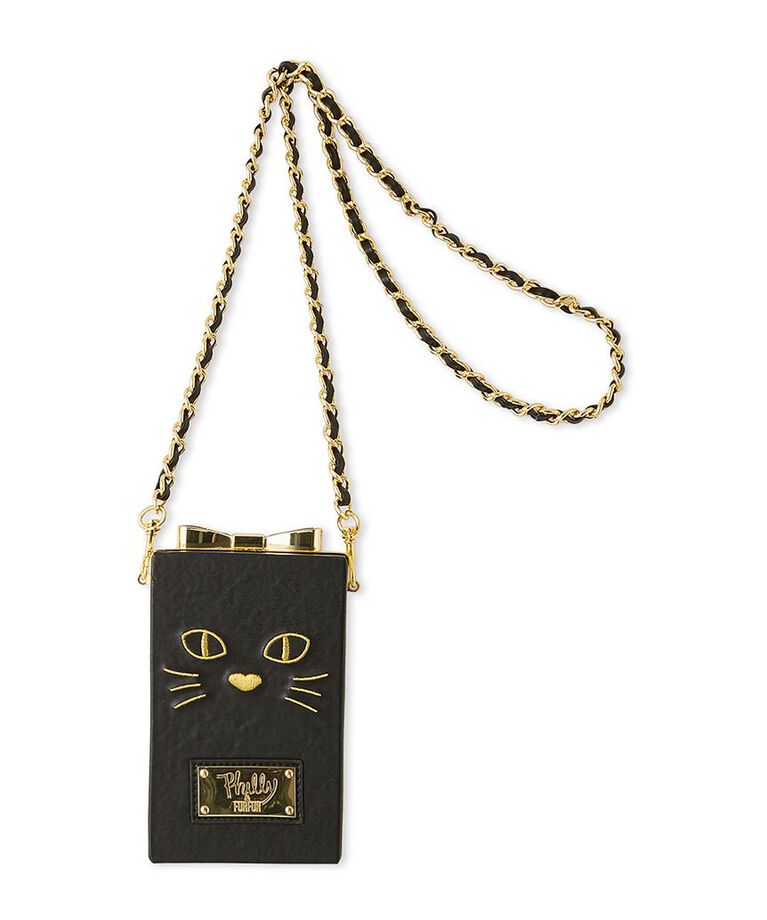 FURFUR「【Philly chocolate】キャットモチーフボックスバッグ」|ショルダー・メッセンジャー|BLK