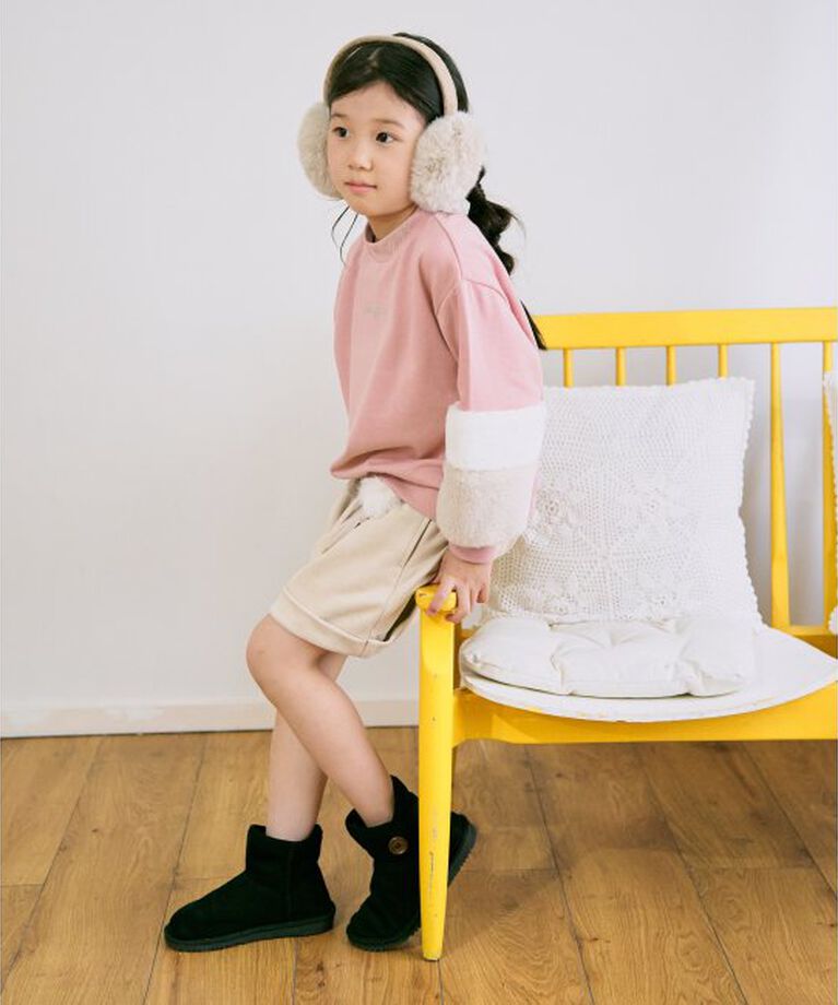 ikka kids「フェイクスエードポンポン付きハーフパンツ（120~160cm）」|その他|