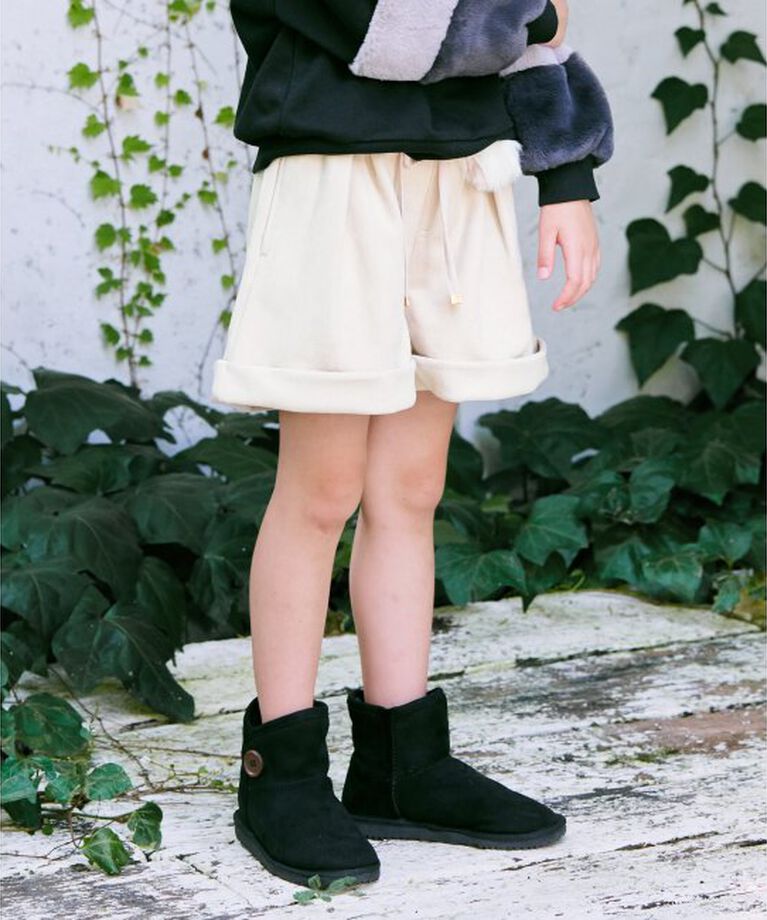 ikka kids「フェイクスエードポンポン付きハーフパンツ（120~160cm）」|その他|