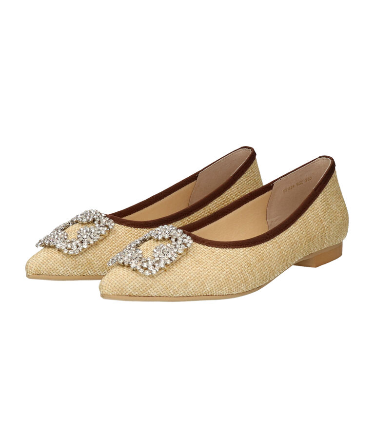 Bridget Birkin「【Bridget Birkin】ビジューポインテッドトゥバレエシューズ(551524)」|パンプス|