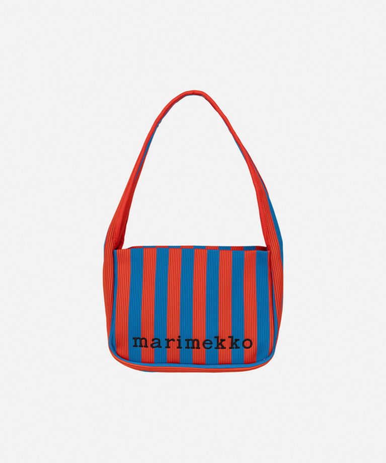 Marimekko「Knitted Shoulderbag Merirosvo ショルダーバッグ」|ショルダー・メッセンジャー|ブルー×レッド