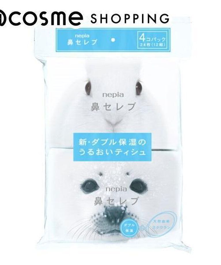  「ネピア 鼻セレブ ティシュ(ティッシュ) ポケットティッシュ (24枚(12組)x4パック)」|その他|その他