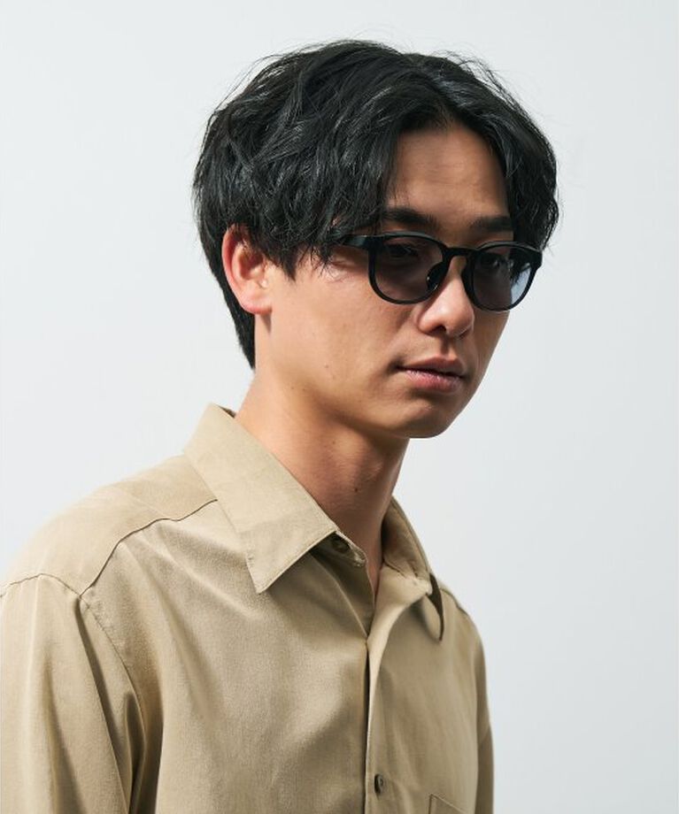  「ウェリントン型 花粉/飛沫対策 サングラス  (Zoff PROTECT 2WAY)  花粉メガネ メガネ 紫外線防止 UVカット」|サングラス|