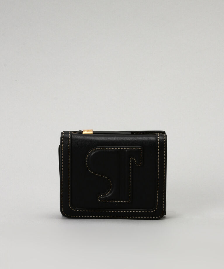 Samantha Thavasa「Pomme d’espoir サック ア ラ モード 三つ折り財布」|財布|ブラック