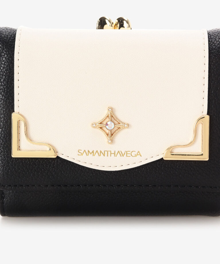 Samantha Vega「サイドダイヤカット折財布」|財布|