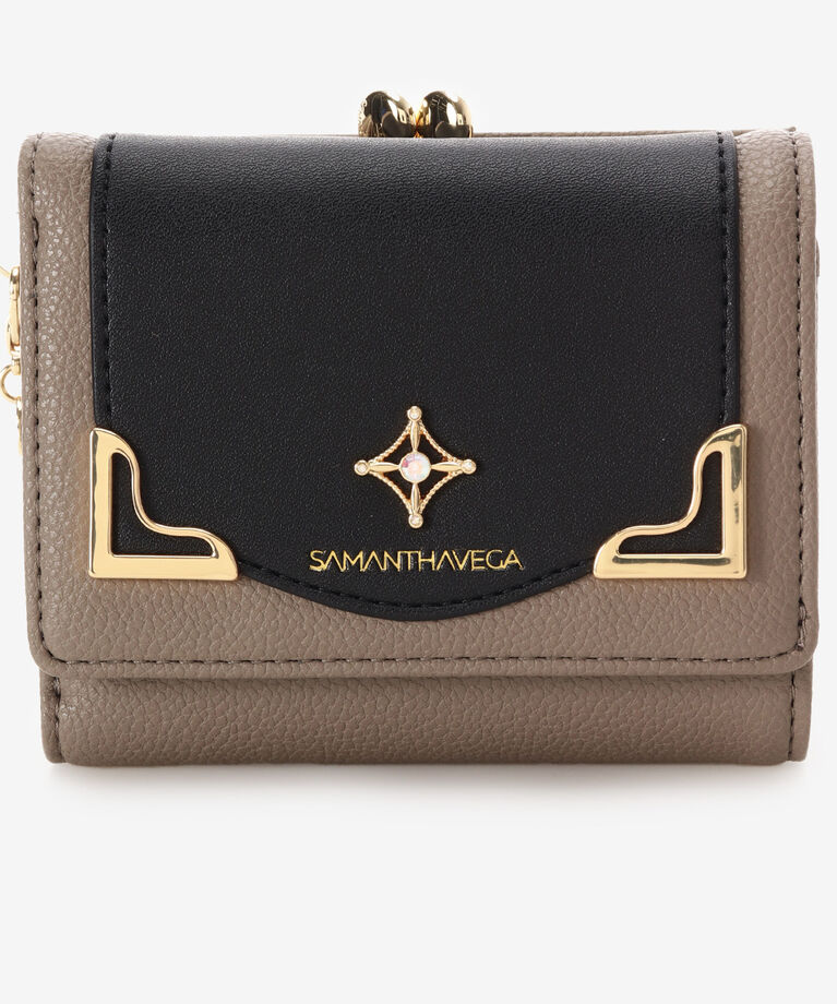 Samantha Vega「サイドダイヤカット折財布」|財布|