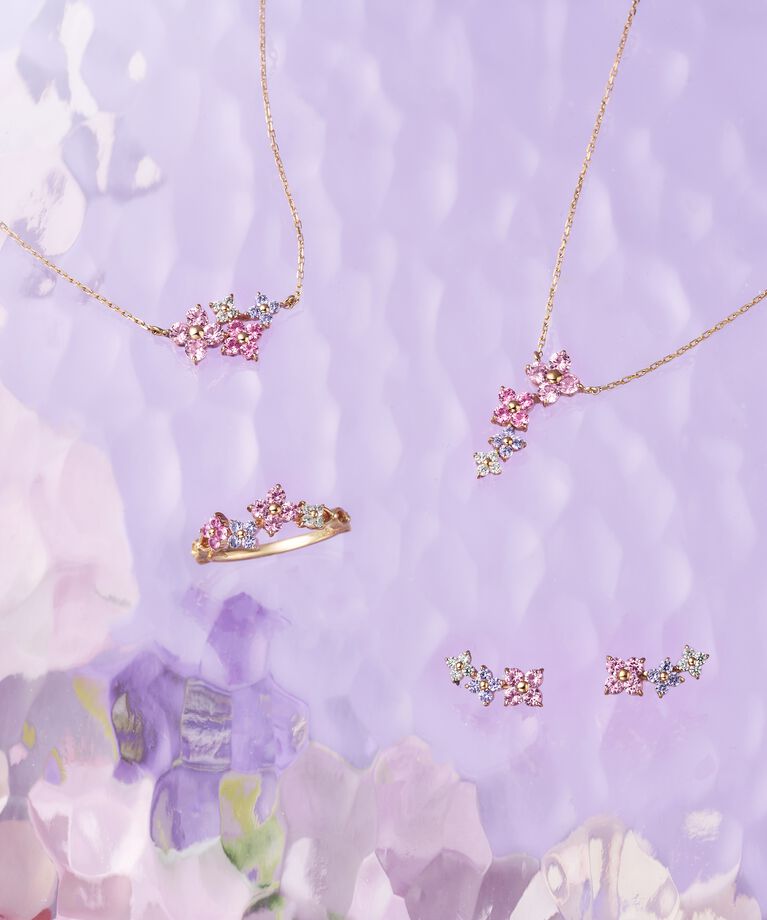 Samantha Tiara「フラワーモチーフバンド　グラデーション リング」|リング|