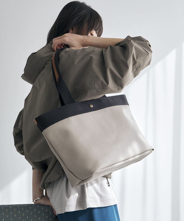 TOPKAPI BREATH「【Breath TOPKAPI】RIPPLE リプル ロング ハンドル A４ トートバッグ L」|トートバッグ|