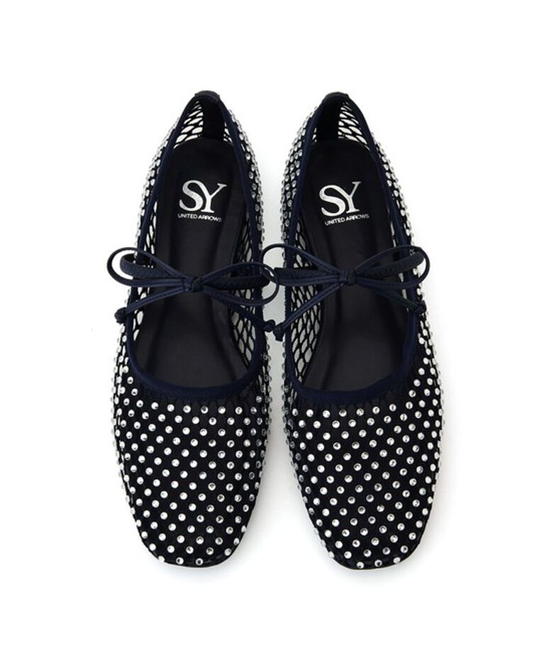 ODETTE E ODILE「＜SY＞グレアネットバレエ フラット10●↑」|バレエシューズ|NAVY