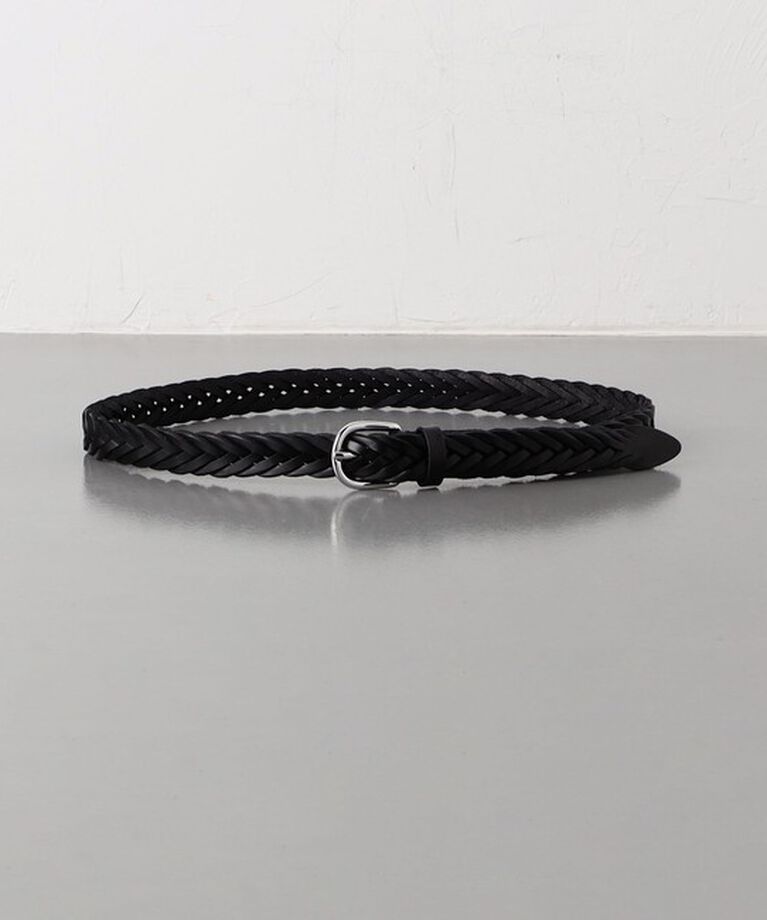 UNITED ARROWS「【別注】＜Anderson‘s＞ ラウンドバックル メッシュベルト」|ベルト|BLACK