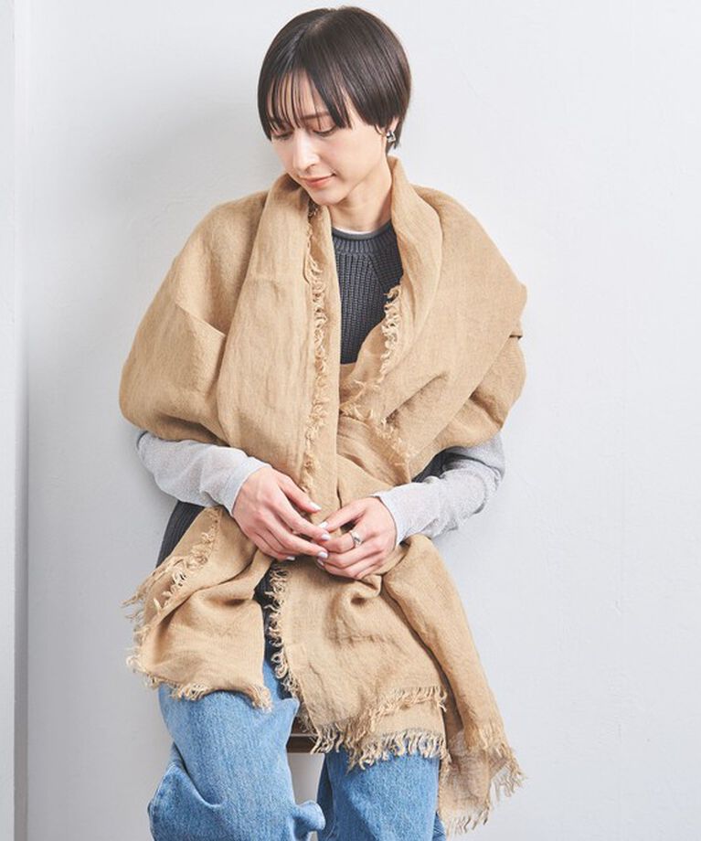 UNITED ARROWS「＜ASAUCE MELER＞リネンガーゼ ストール」|ストール|