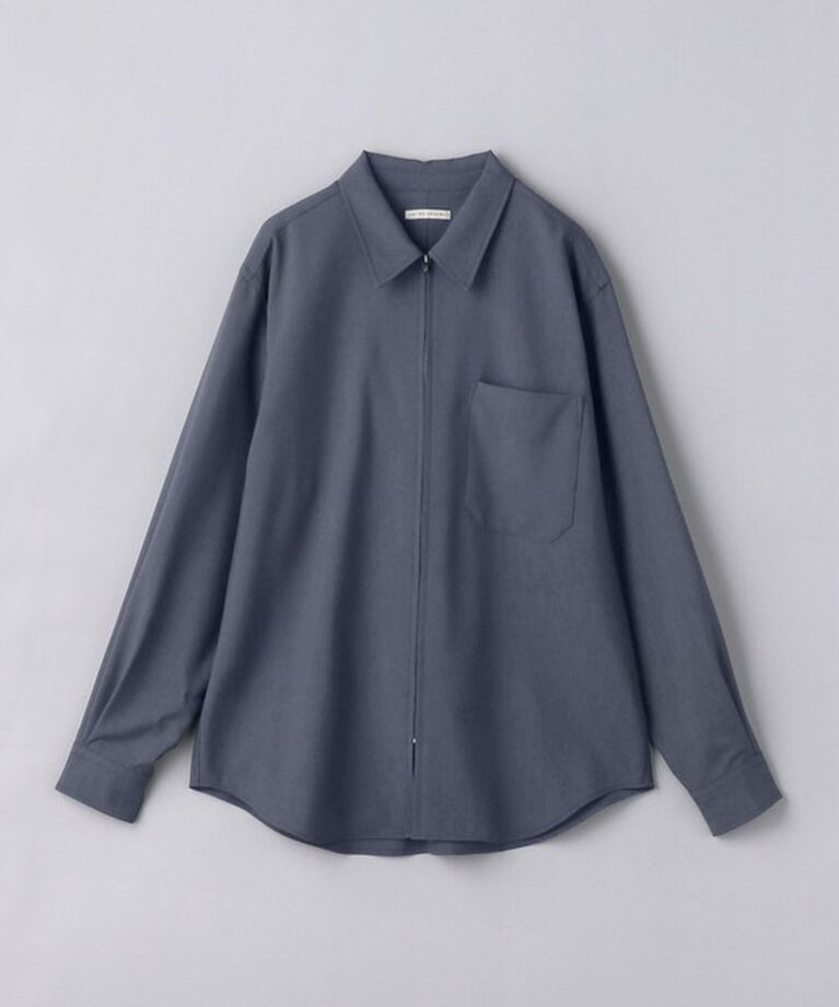 UNITED ARROWS「ウールトロピカル ジップ レギュラーカラー シャツ」|シャツ・ブラウス|