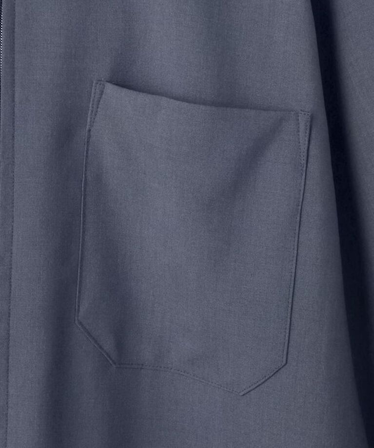 UNITED ARROWS「ウールトロピカル ジップ レギュラーカラー シャツ」|シャツ・ブラウス|
