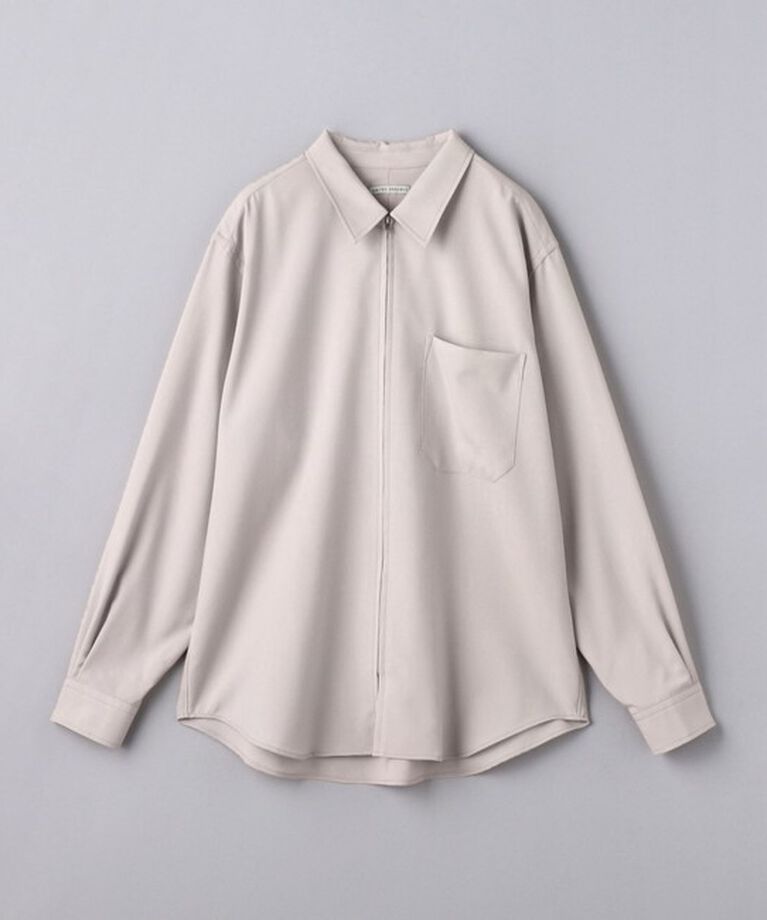UNITED ARROWS「ウールトロピカル ジップ レギュラーカラー シャツ」|シャツ・ブラウス|