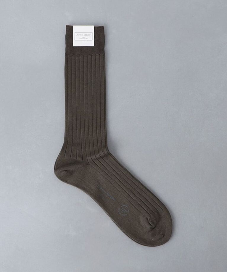 UNITED ARROWS「2トーン リブソックス」|ソックス|MD.BROWN