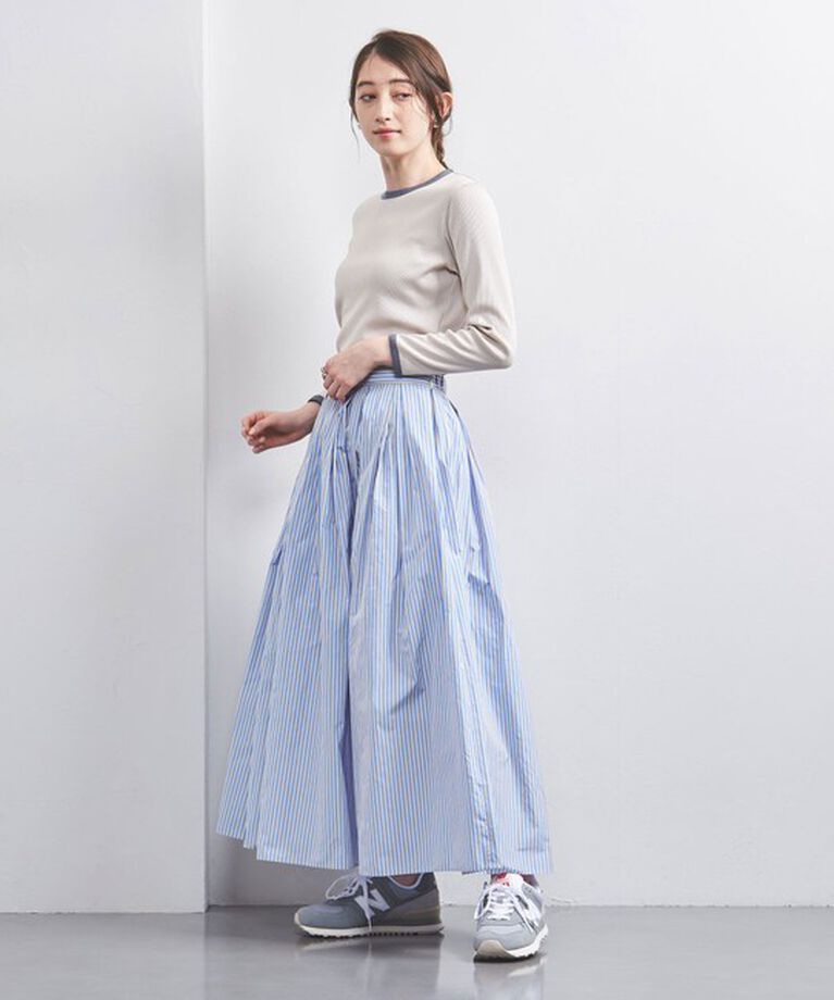 UNITED ARROWS「タフタ ボリュームギャザー スカート」|フレア|