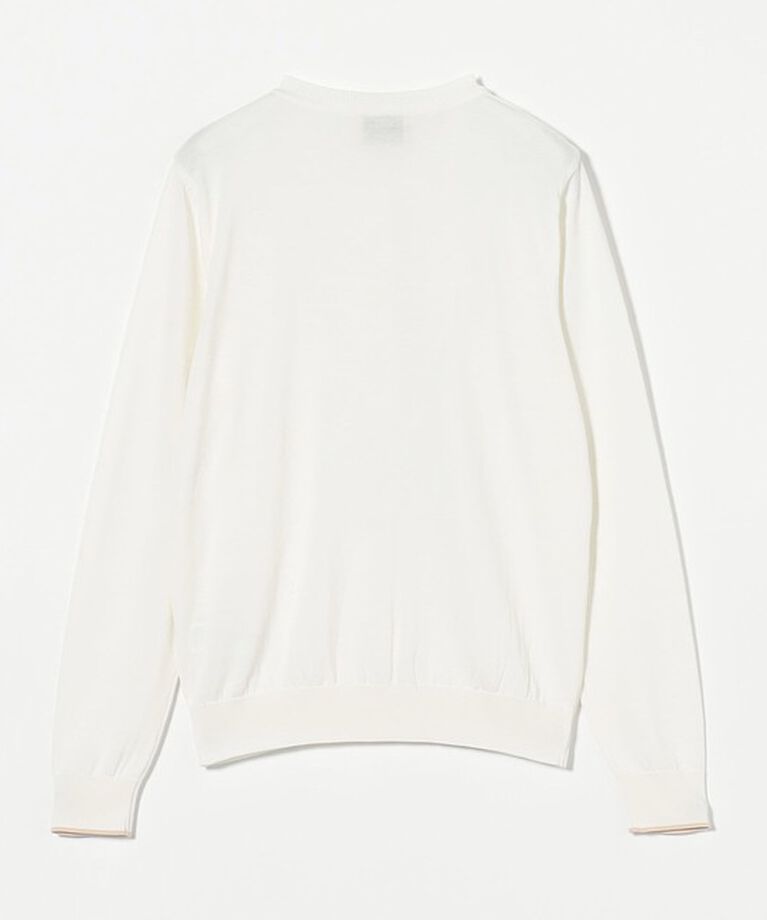 UNITED ARROWS「コットンシルク 18G クルーネック カーディガン」|カーディガン|