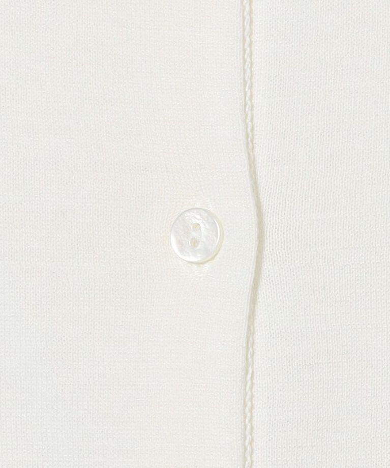 UNITED ARROWS「コットンシルク 18G クルーネック カーディガン」|カーディガン|