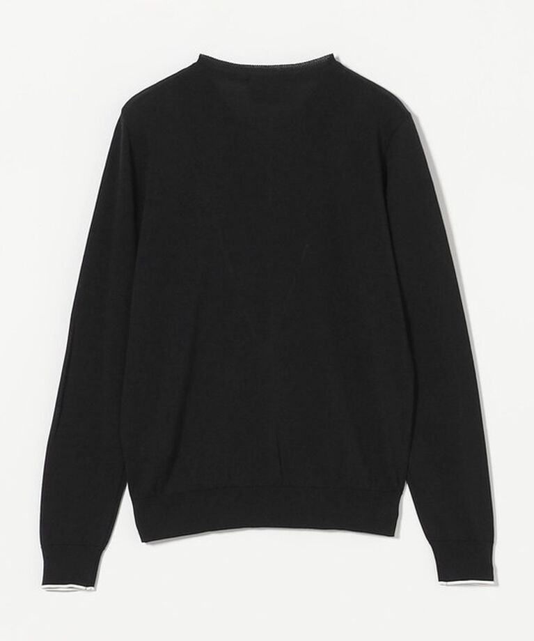 UNITED ARROWS「コットンシルク 18G クルーネック カーディガン」|カーディガン|