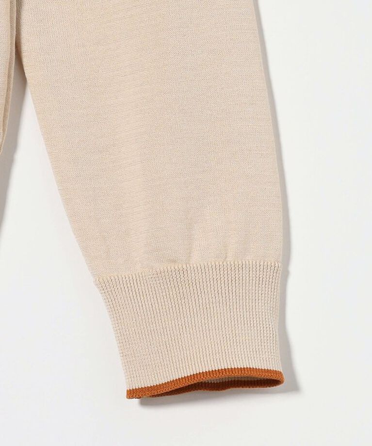 UNITED ARROWS「コットンシルク 18G クルーネック カーディガン」|カーディガン|