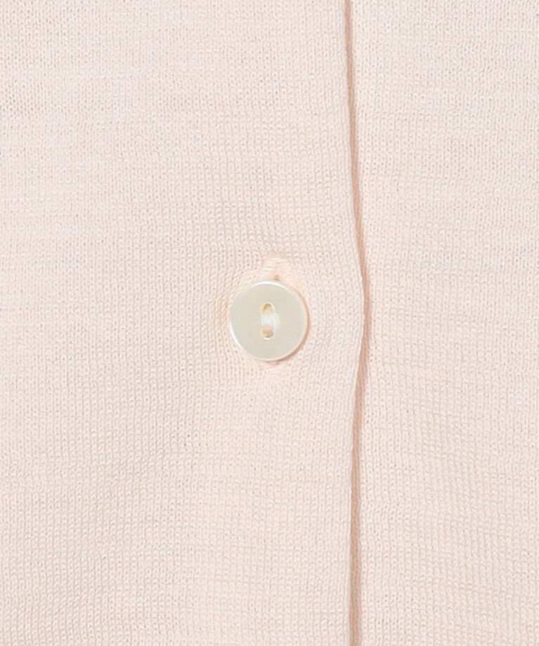 UNITED ARROWS「コットンシルク 18G クルーネック カーディガン」|カーディガン|