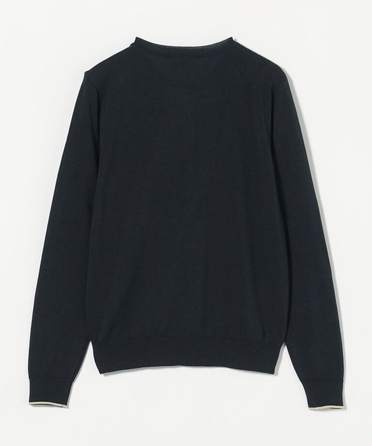 UNITED ARROWS「コットンシルク 18G クルーネック カーディガン」|カーディガン|
