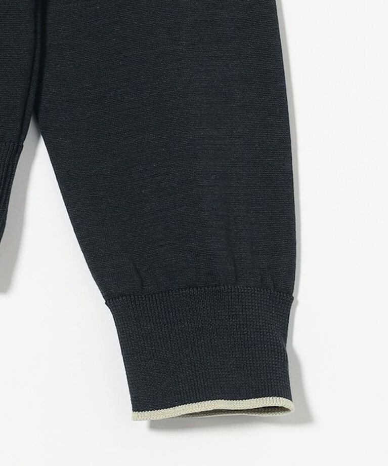 UNITED ARROWS「コットンシルク 18G クルーネック カーディガン」|カーディガン|