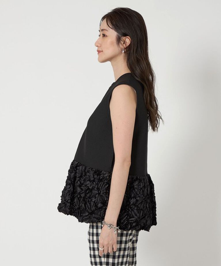 UNITED ARROWS「フラワー サテン コンビ ベスト」|ベスト・ジレ|
