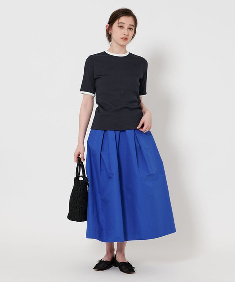 UNITED ARROWS「リブ バイカラーパイピング Tシャツ」|Tシャツ・カットソー|
